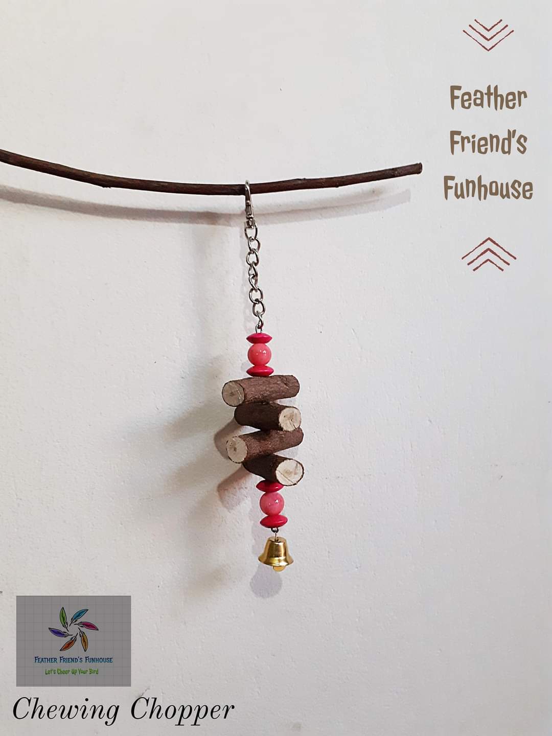 Chewing Chopper — Bird Toy from Feather Friends Funhouse Bangladesh
